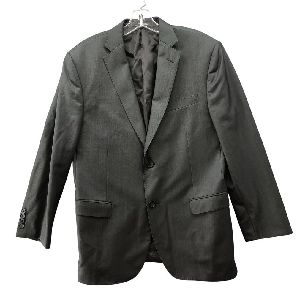 Z Zegna Wool Mohair Suit Jacket Mens 50C (40S) Gray Lightweight Blazer
